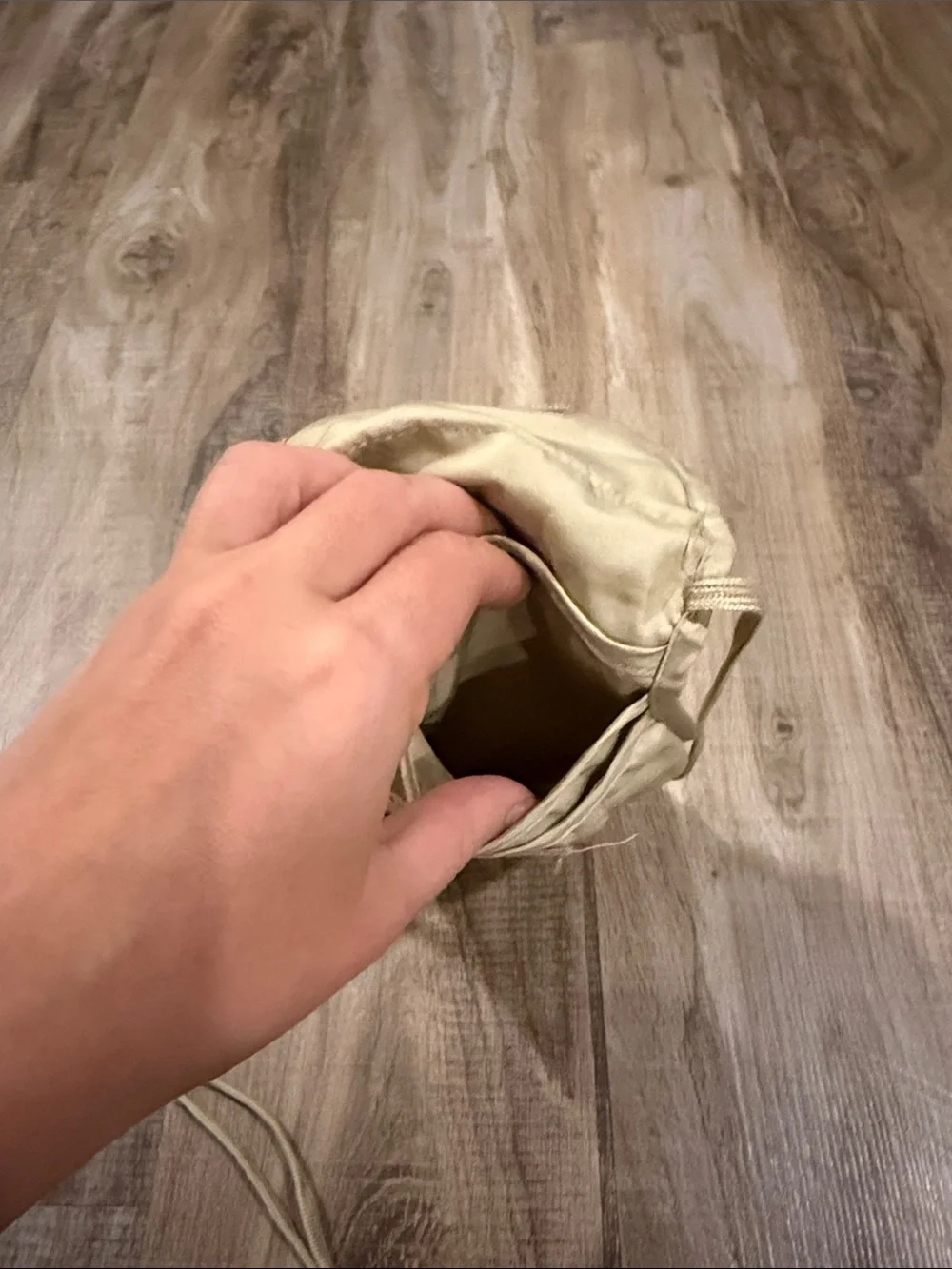 Compact Beige Crossbody Travel Bag for Men